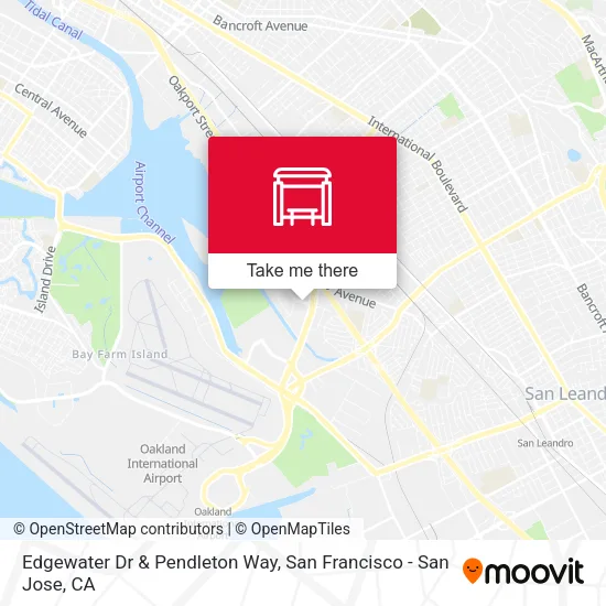 Edgewater Dr & Pendleton Way map