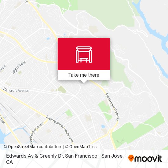 Edwards Av & Greenly Dr map