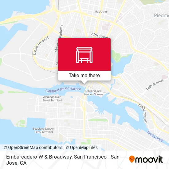 Embarcadero W & Broadway map