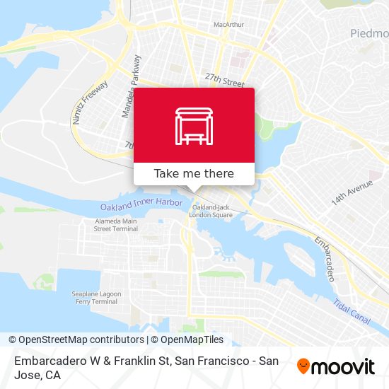 Mapa de Embarcadero W & Franklin St