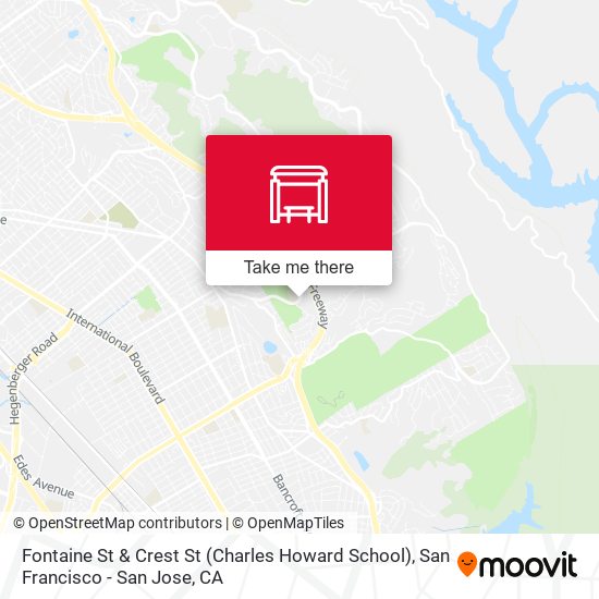 Mapa de Fontaine St & Crest St (Charles Howard School)