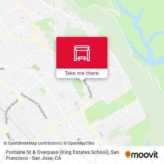 Mapa de Fontaine St & Overpass (King Estates School)