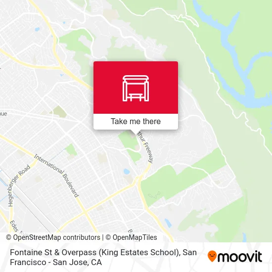 Fontaine St & Overpass (King Estates School) map