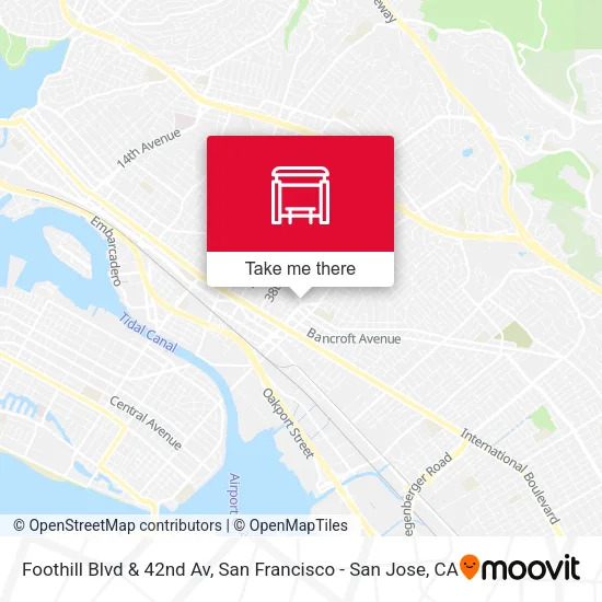 Foothill Blvd & 42nd Av map