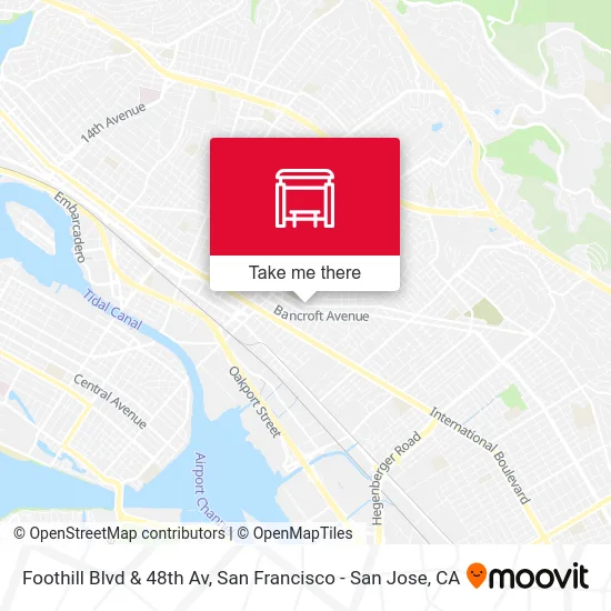 Foothill Blvd & 48th Av map