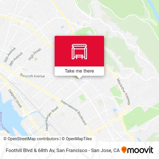 Foothill Blvd & 68th Av map