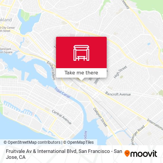 Mapa de Fruitvale Av & International Blvd