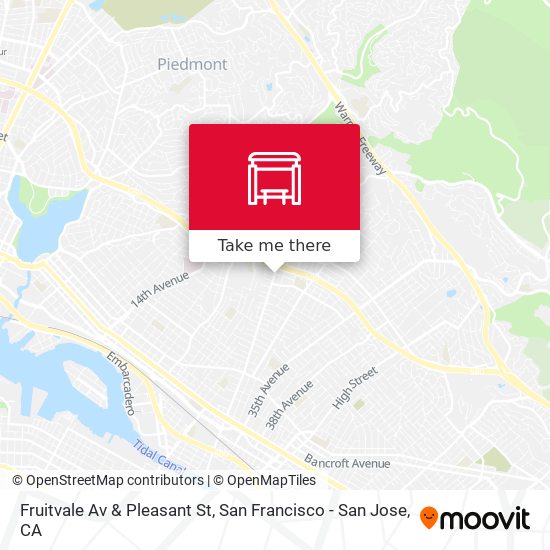 Fruitvale Av & Pleasant St map