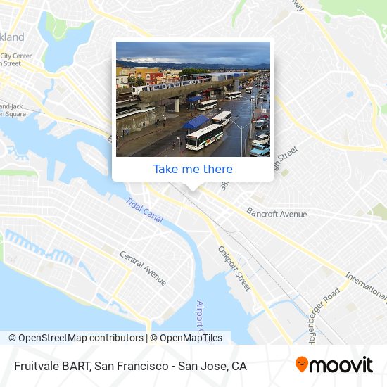 Fruitvale BART map