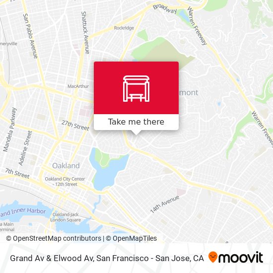 Mapa de Grand Av & Elwood Av