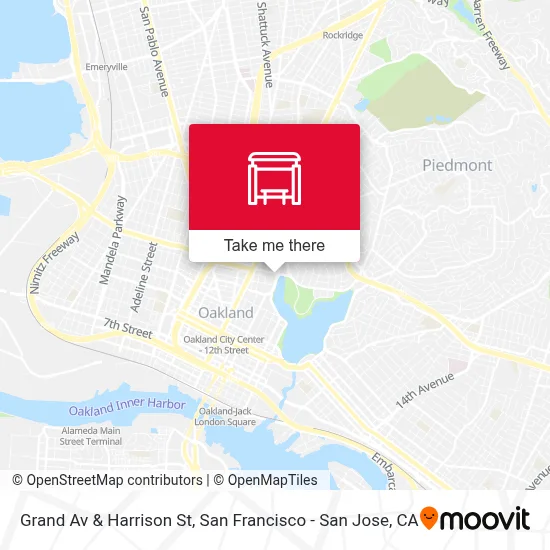 Grand Av & Harrison St map