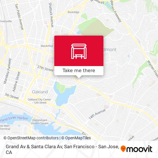 Grand Av & Santa Clara Av map