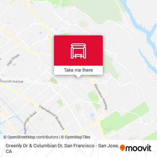 Greenly Dr & Columbian Dr map