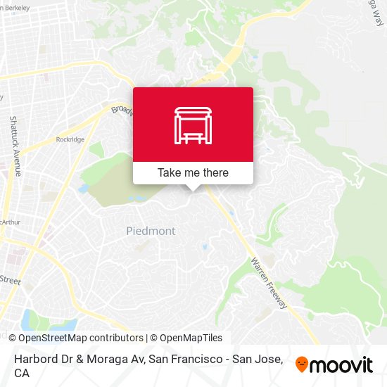 Harbord Dr & Moraga Av map