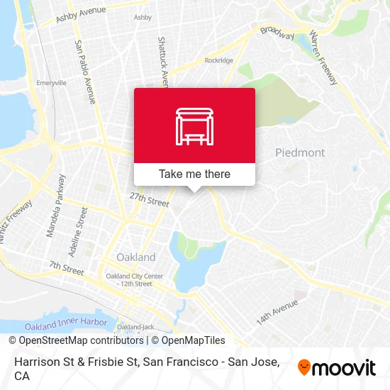 Harrison St & Frisbie St map