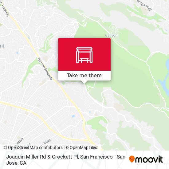 Mapa de Joaquin Miller Rd & Crockett Pl