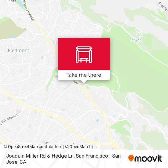 Mapa de Joaquin Miller Rd & Hedge Ln