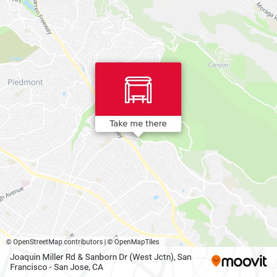 Mapa de Joaquin Miller Rd & Sanborn Dr (West Jctn)