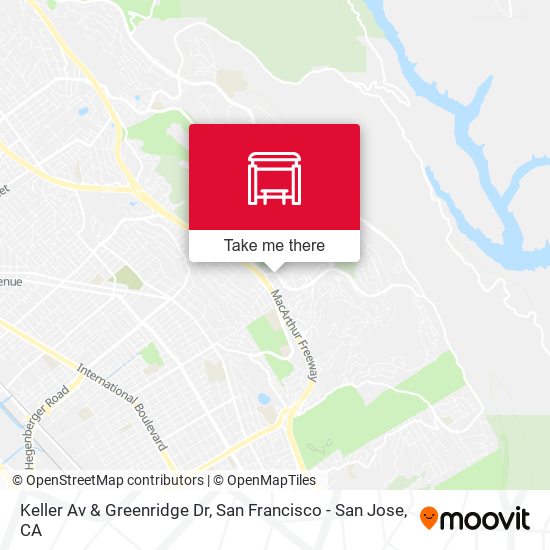 Keller Av & Greenridge Dr map