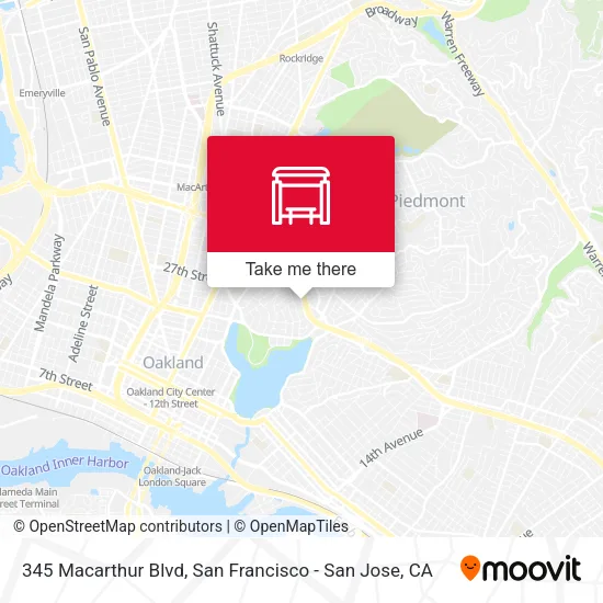 345 Macarthur Blvd map
