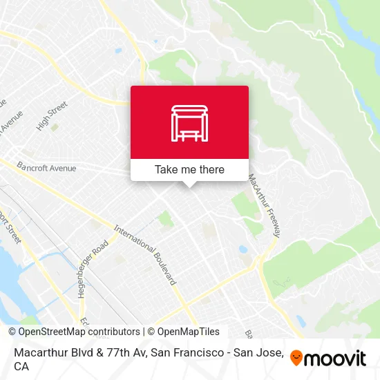 Macarthur Blvd & 77th Av map