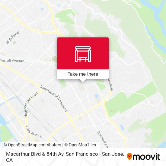Macarthur Blvd & 84th Av map