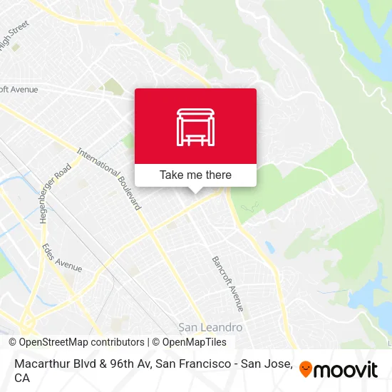 Mapa de Macarthur Blvd & 96th Av