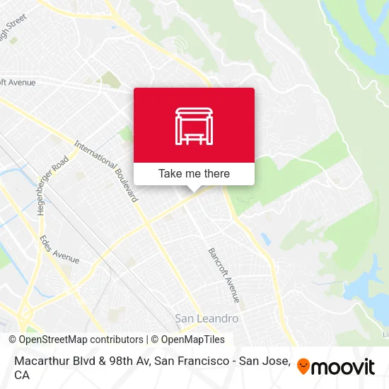 Mapa de Macarthur Blvd & 98th Av