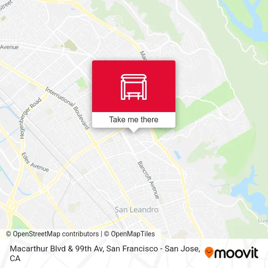 Macarthur Blvd & 99th Av map