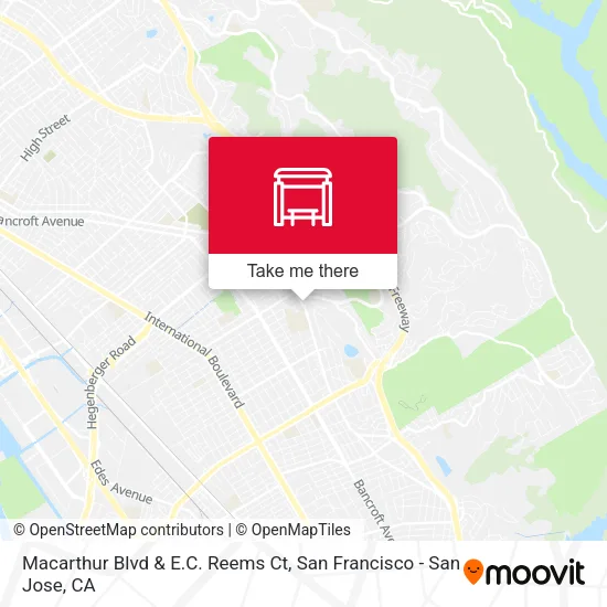 Macarthur Blvd & E.C. Reems Ct map