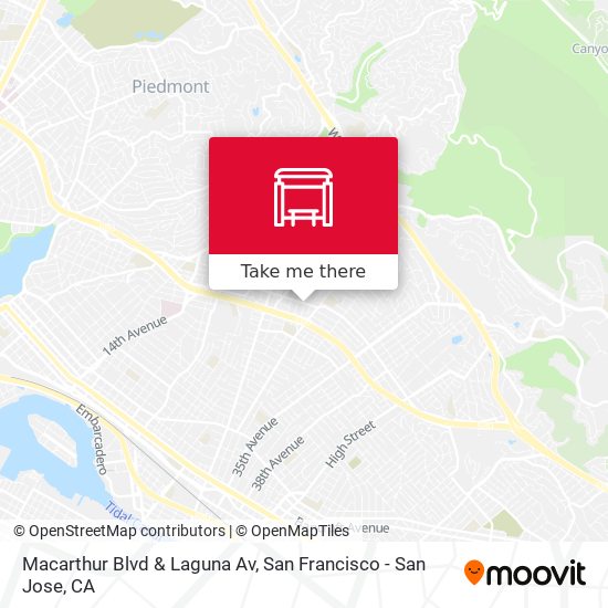 Mapa de Macarthur Blvd & Laguna Av