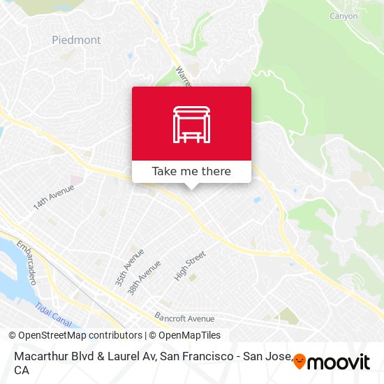 Macarthur Blvd & Laurel Av map