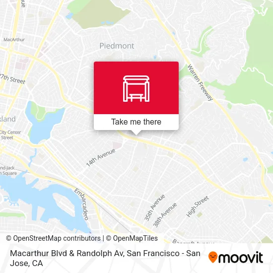 Macarthur Blvd & Randolph Av map