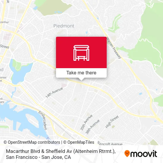 Macarthur Blvd & Sheffield Av (Altenheim Rtrmt.) map