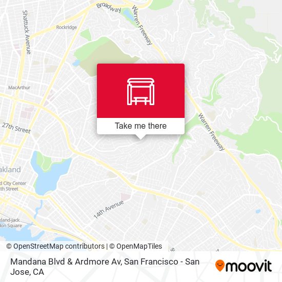 Mandana Blvd & Ardmore Av map