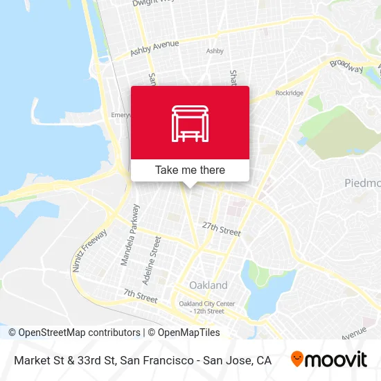 Market St & 33rd St map