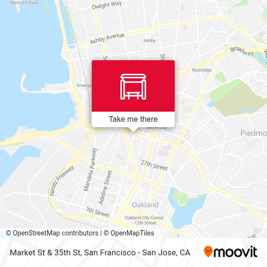 Market St & 35th St map