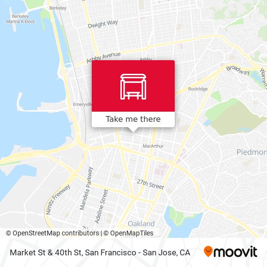 Market St & 40th St map