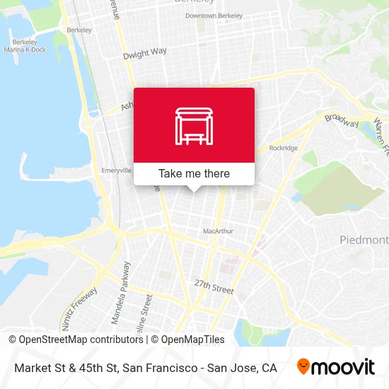 Market St & 45th St map