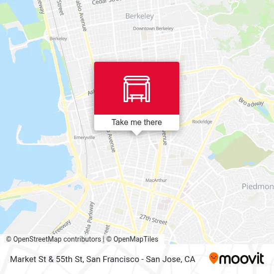 Market St & 55th St map