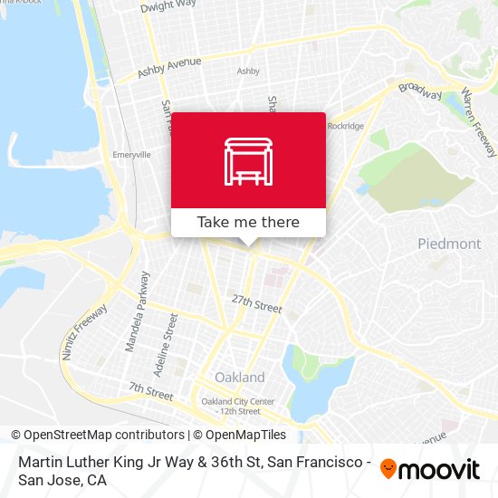 Martin Luther King Jr Way & 36th St map