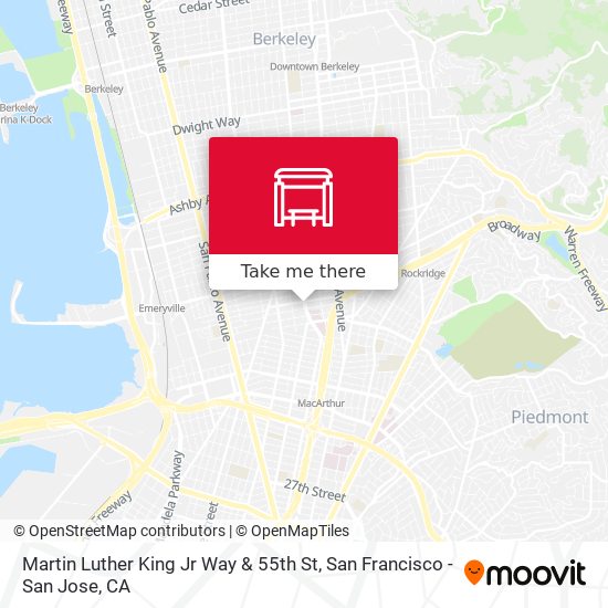 Martin Luther King Jr Way & 55th St map