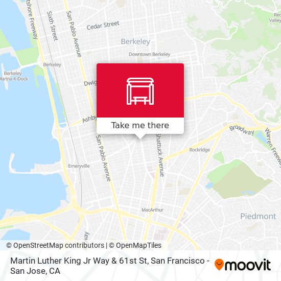Martin Luther King Jr Way & 61st St map