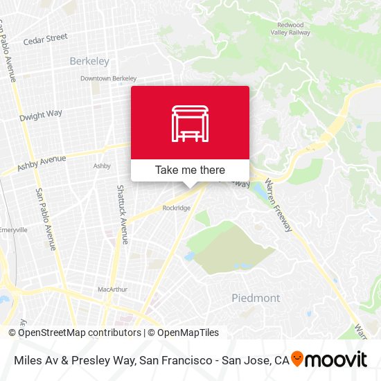 Miles Av & Presley Way map