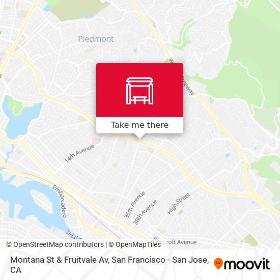 Mapa de Montana St & Fruitvale Av