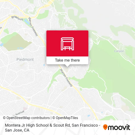 Montera Jr High School & Scout Rd map