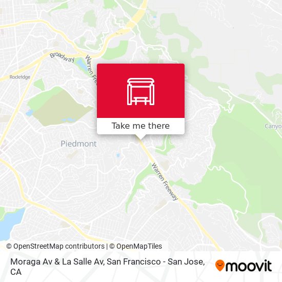 Moraga Av & La Salle Av map
