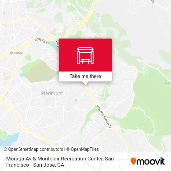 Moraga Av & Montclair Recreation Center map