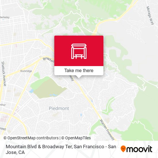 Mountain Blvd & Broadway Ter map