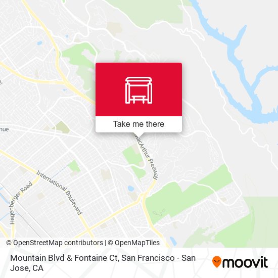 Mountain Blvd & Fontaine Ct map